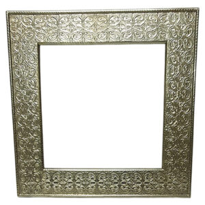Handcrafted White Metal Carving Frame