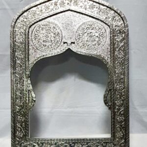 Wooden Jharokha Hand Crafted with White Metal