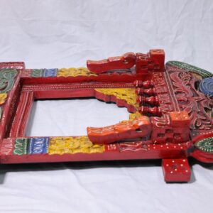 Wooden hand painted "Jharokha" with fine brush painting with multicolor.