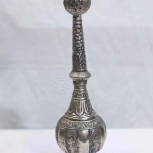 Hand-Carved White Metal Gulab Dani – Solid Sheet Floral Holder